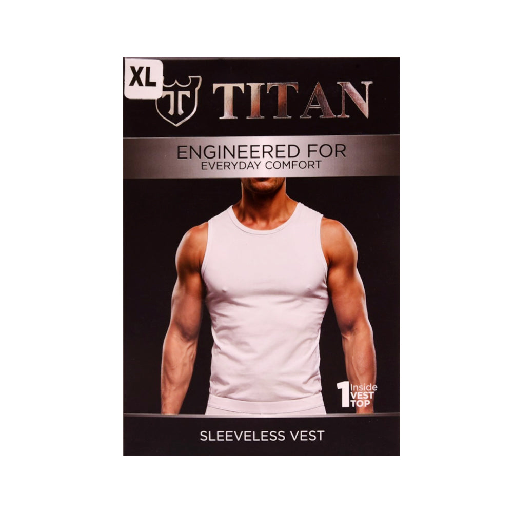 TITAN VEST SANDO WHITE T10-40 XL P1