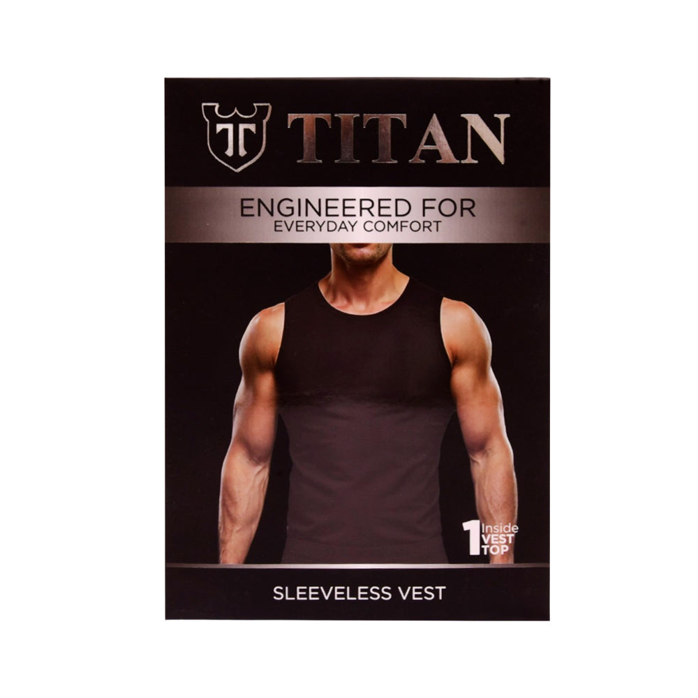 TITAN VEST SANDO BLACK T10-40 XL P1