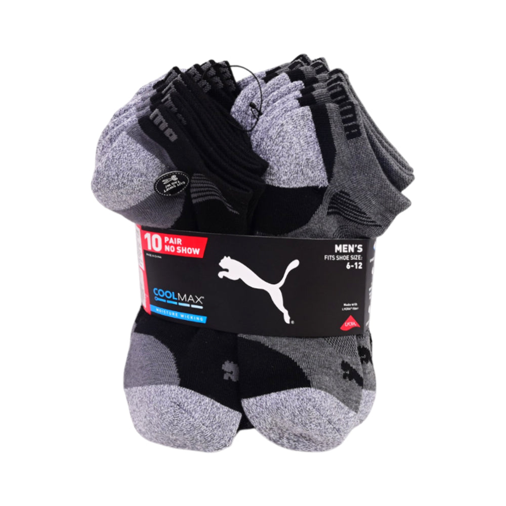 PUMA ANKLE SOCKS P-10 1489812 GRY/BLK (IR)