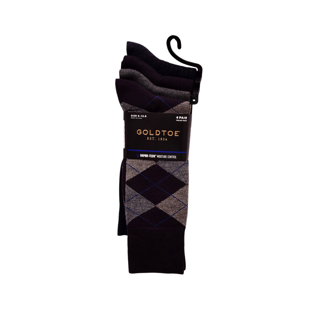 GOLD TOE DRESS SOCKS P-4 MULTI (IR)
