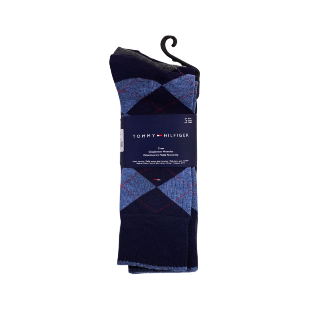 TH MEN DRESS SOCKS P-5 THM201DR88002 NVY (IR)