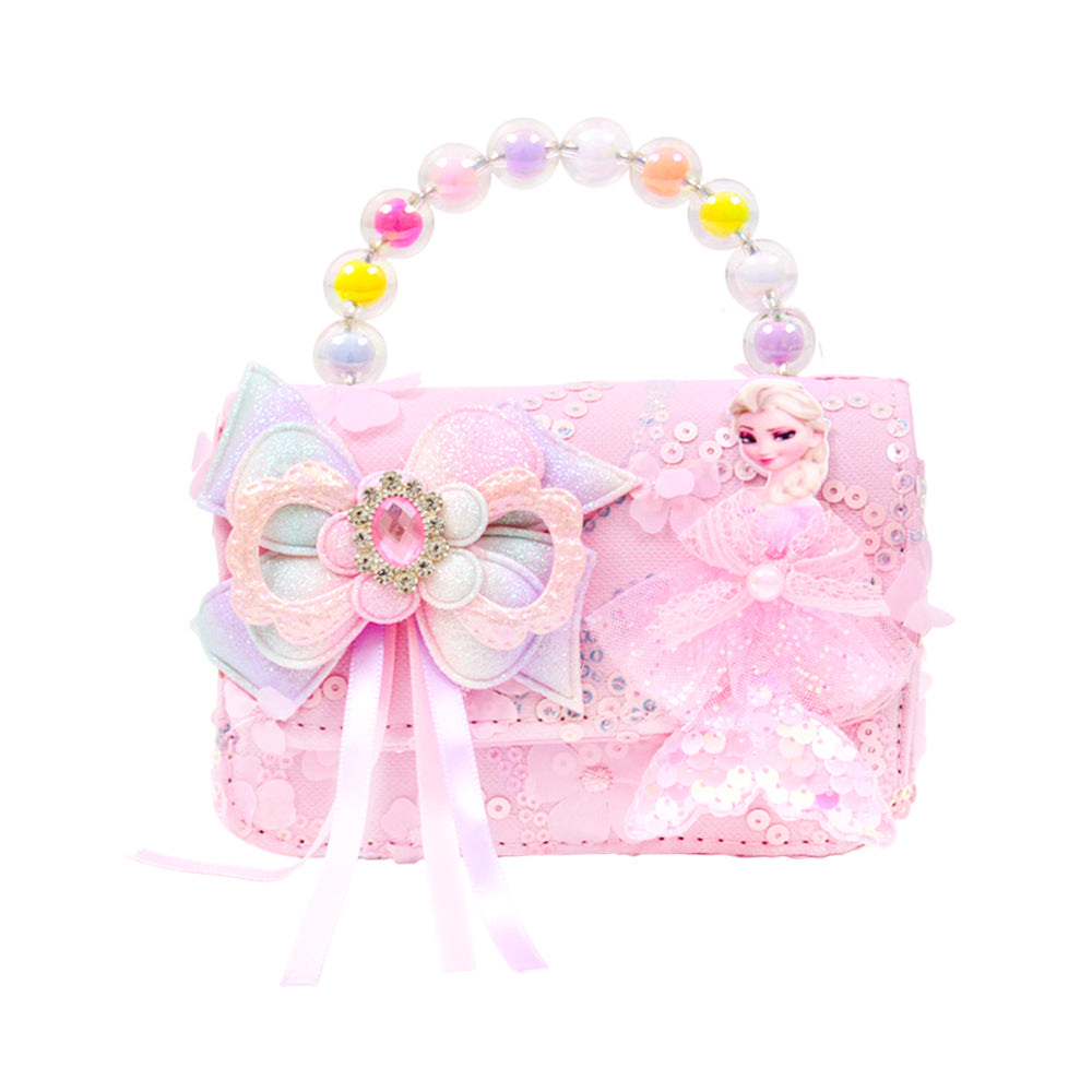 GIRLS FANCY CLUTCH PURSE PINK IR 25 002