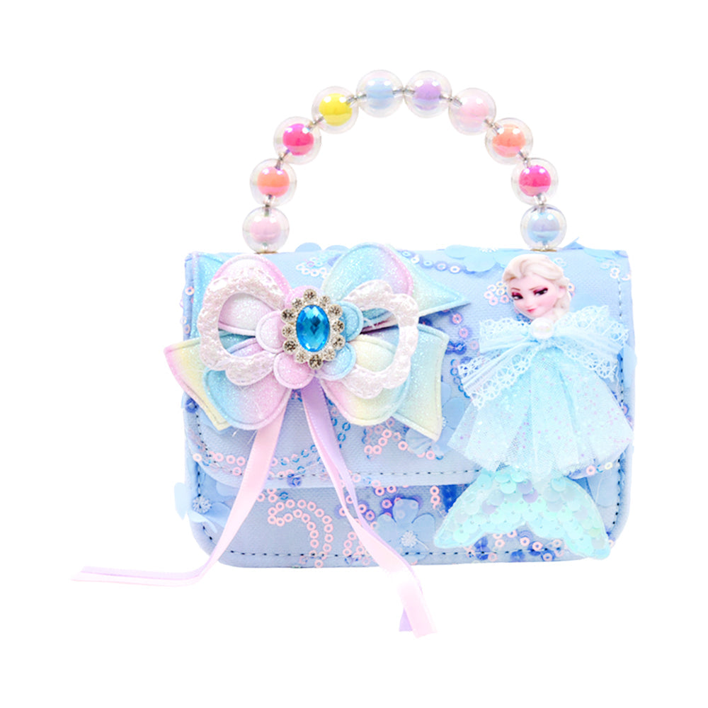 GIRLS FANCY CLUTCH PURSE BLUE IR-25 002