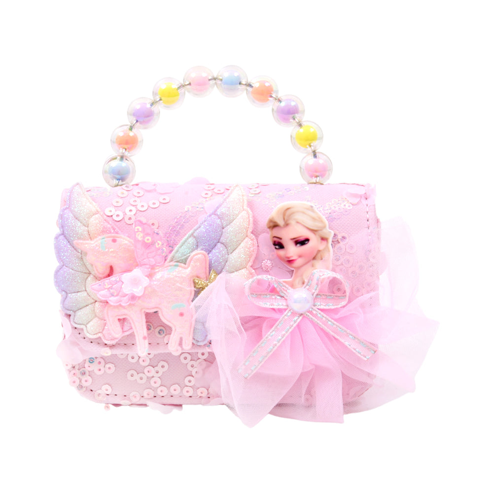 GIRLS FANCY CLUTCH PURSE PINK IR 25 003