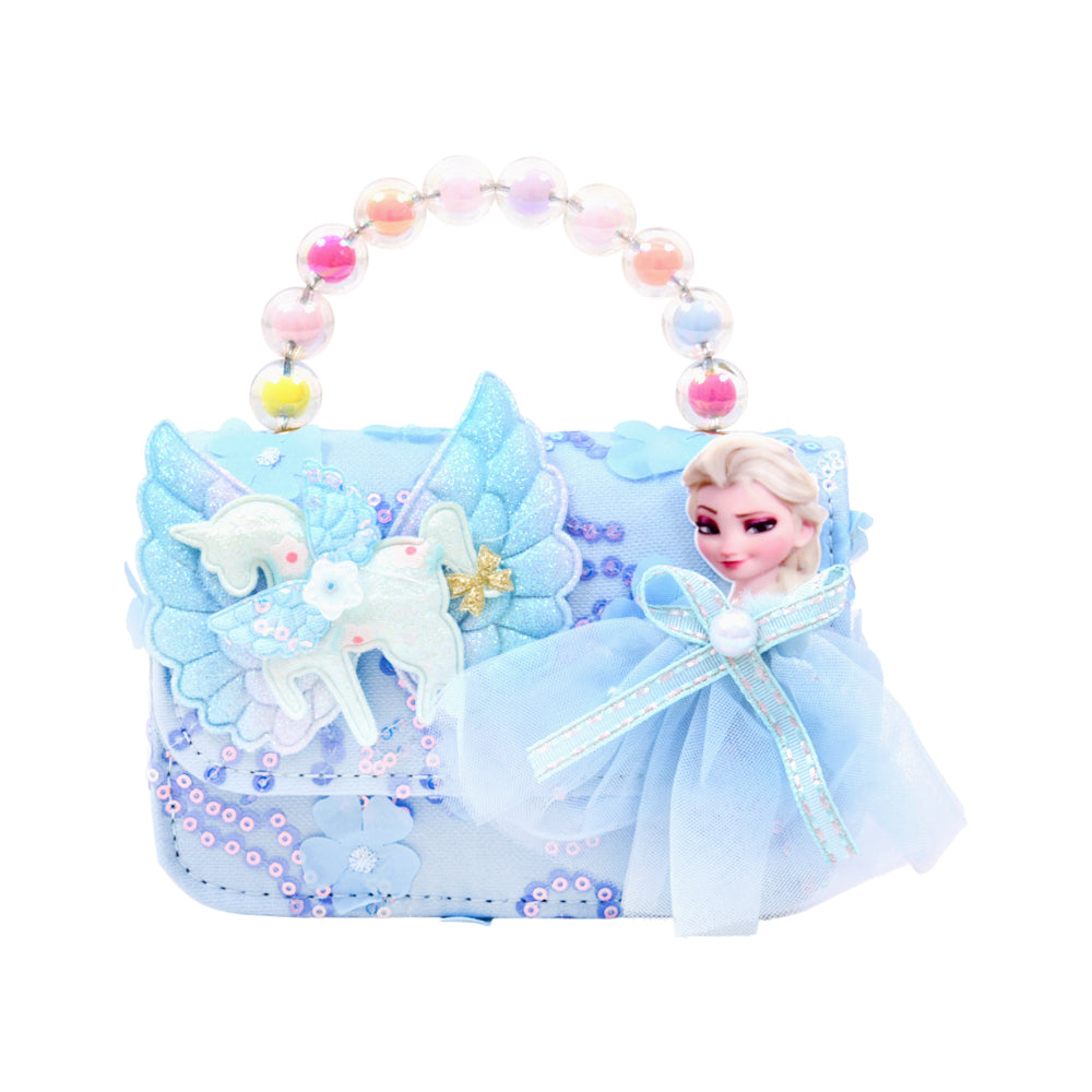 GIRLS FANCY CLUTCH PURSE BLUE IR-25 003