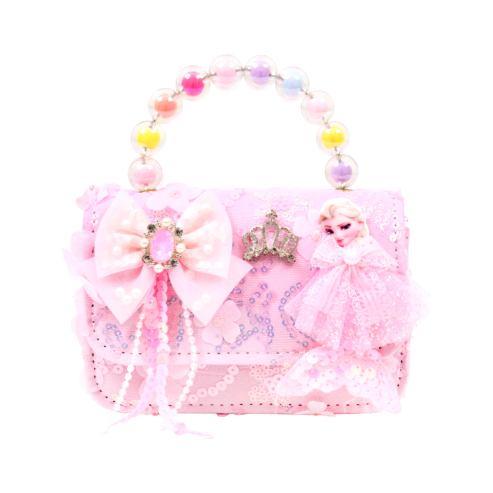 GIRLS FANCY CLUTCH PURSE PINK IR-25 004
