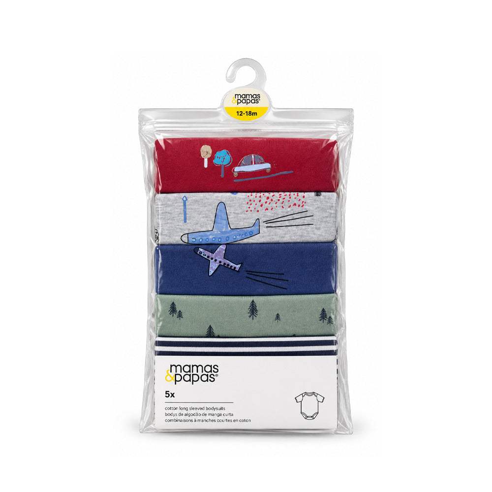 BOYS L/S 5PC BODY SUIT IR-25 12-18M MP03