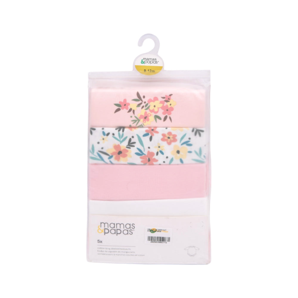 GIRLS L/S 5PC BODY SUIT IR-25 9-12M MP04