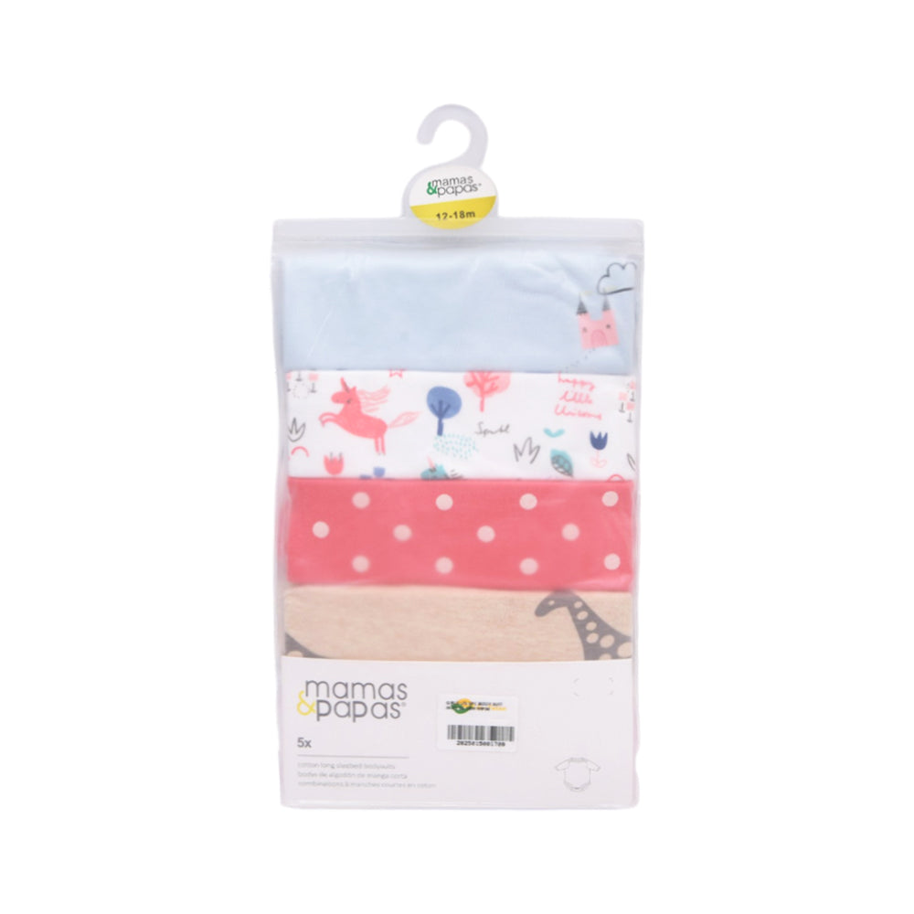 GIRLS L/S 5PC BODY SUIT IR-25 12-18M MP04