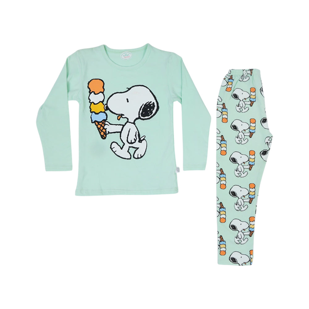 GIRLS L/S 2PC CHARACTER SLEEPING SUIT ZHW-25 4-5 YEAR 009