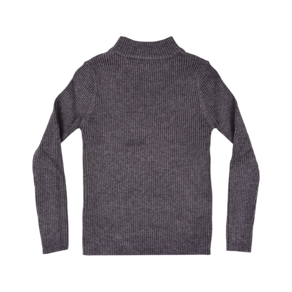 BOYS L/S ROUND NECK SWEATER D-GREY IR-25 3-4 YEAR 2105-18