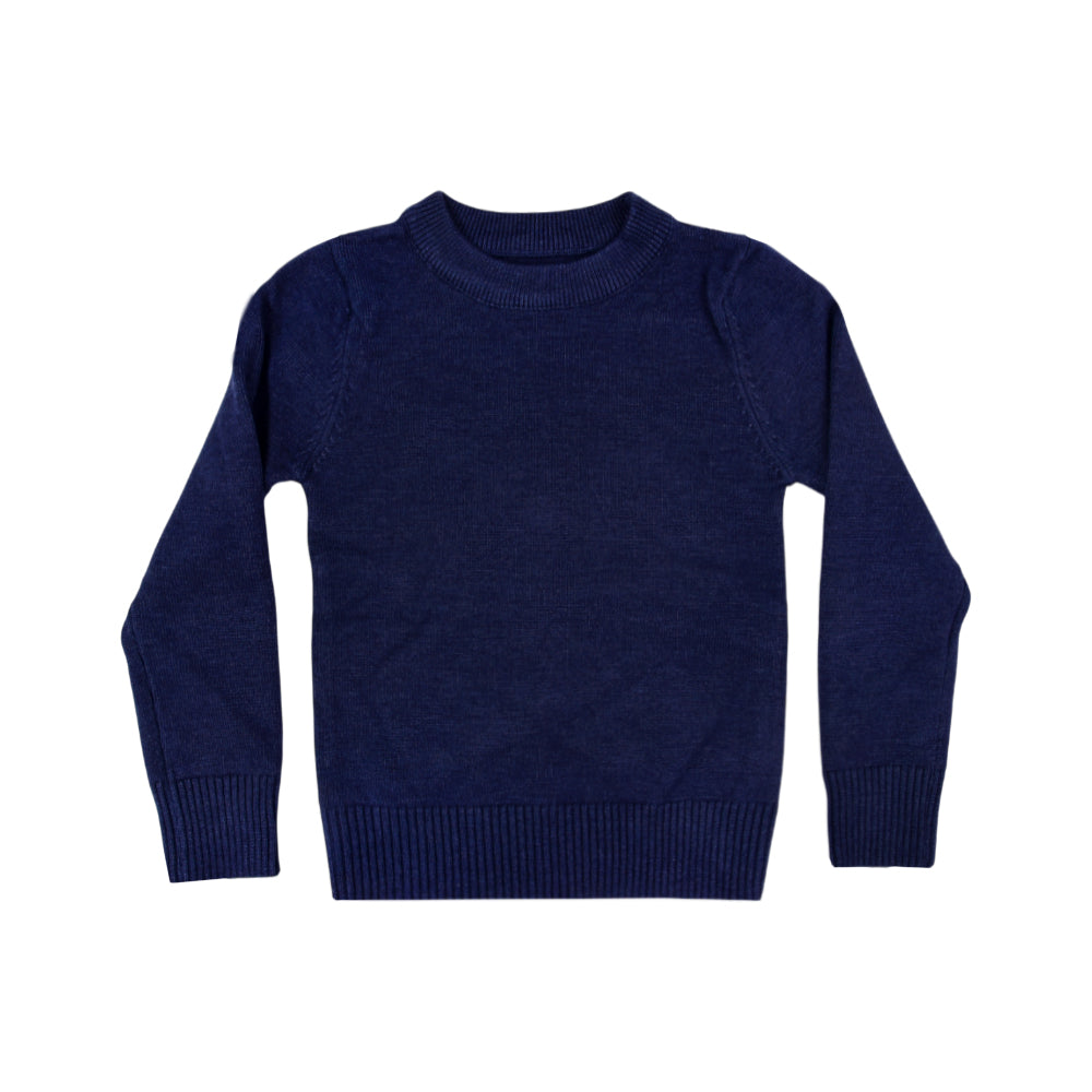 BOYS L/S ROUND NECK SWEATER BLUE IR-25 5-6 YEAR 2108-13
