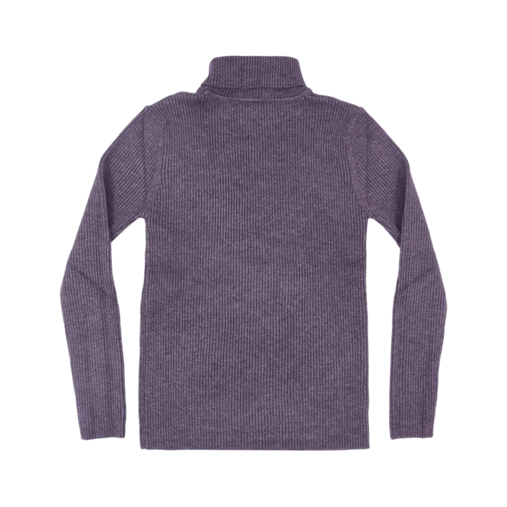 BOYS L/S HIGH NECK SWEATER D-GREY IR-25 8-9 YEAR 2101-17