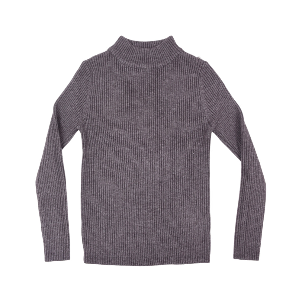 BOYS L/S ROUND NECK SWEATER D-GREY IR-25 5-6 YEAR 2105-18