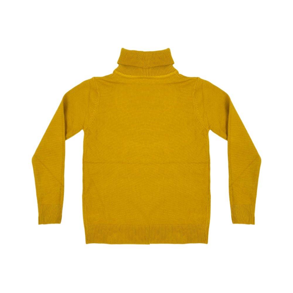 BOYS L/S HIGH NECK SWEATER MUSTARD IR-25 7-8 YEAR 2101-22