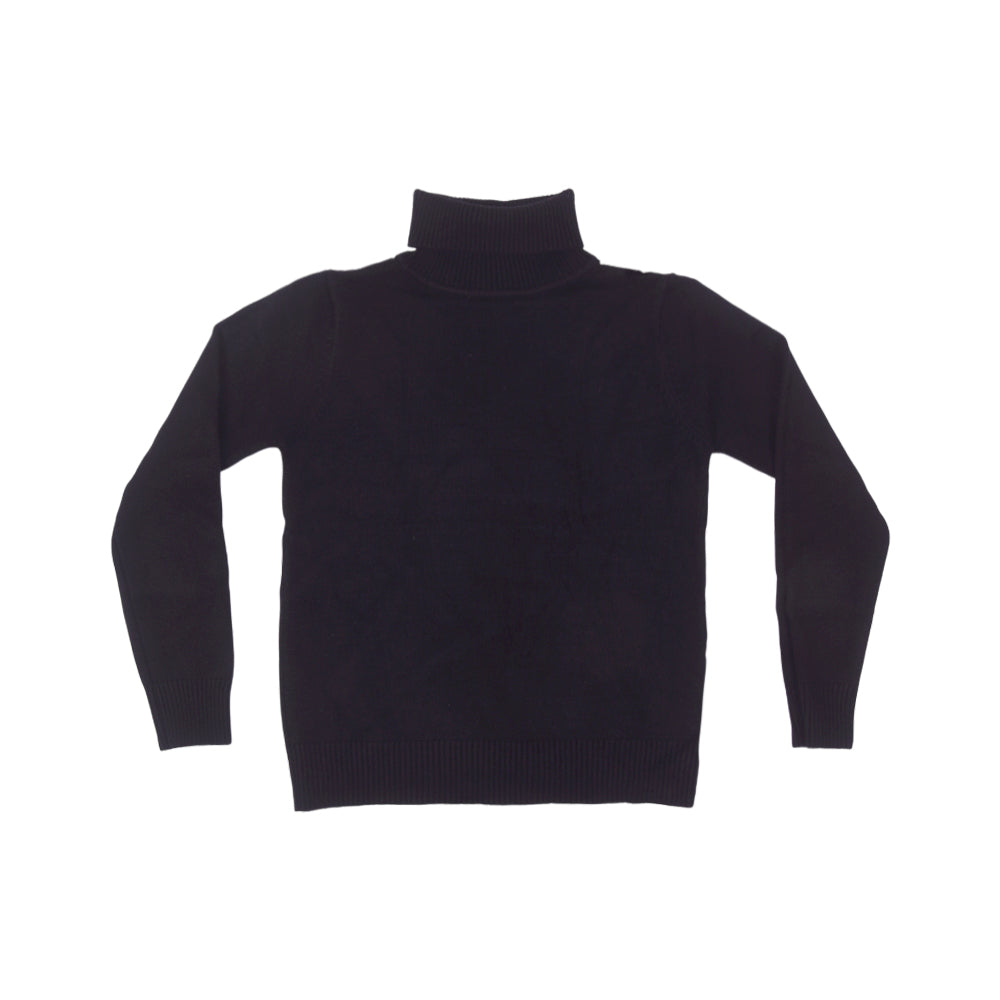 BOYS L/S HIGH NECK SWEATER BLACK IR-25 9-10 YEAR 2101-22