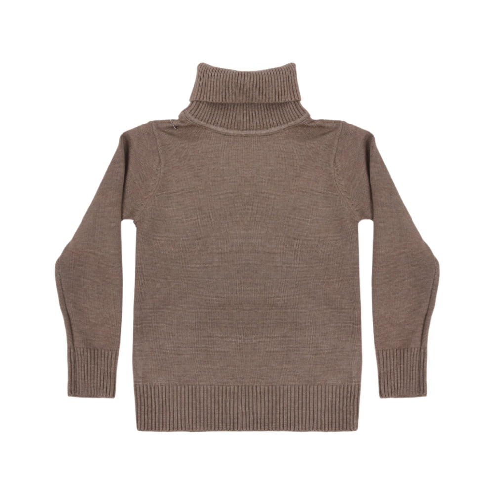 BOYS L/S HIGH NECK SWEATER STEEL GREY IR-25 4-5 YEAR 2101-23