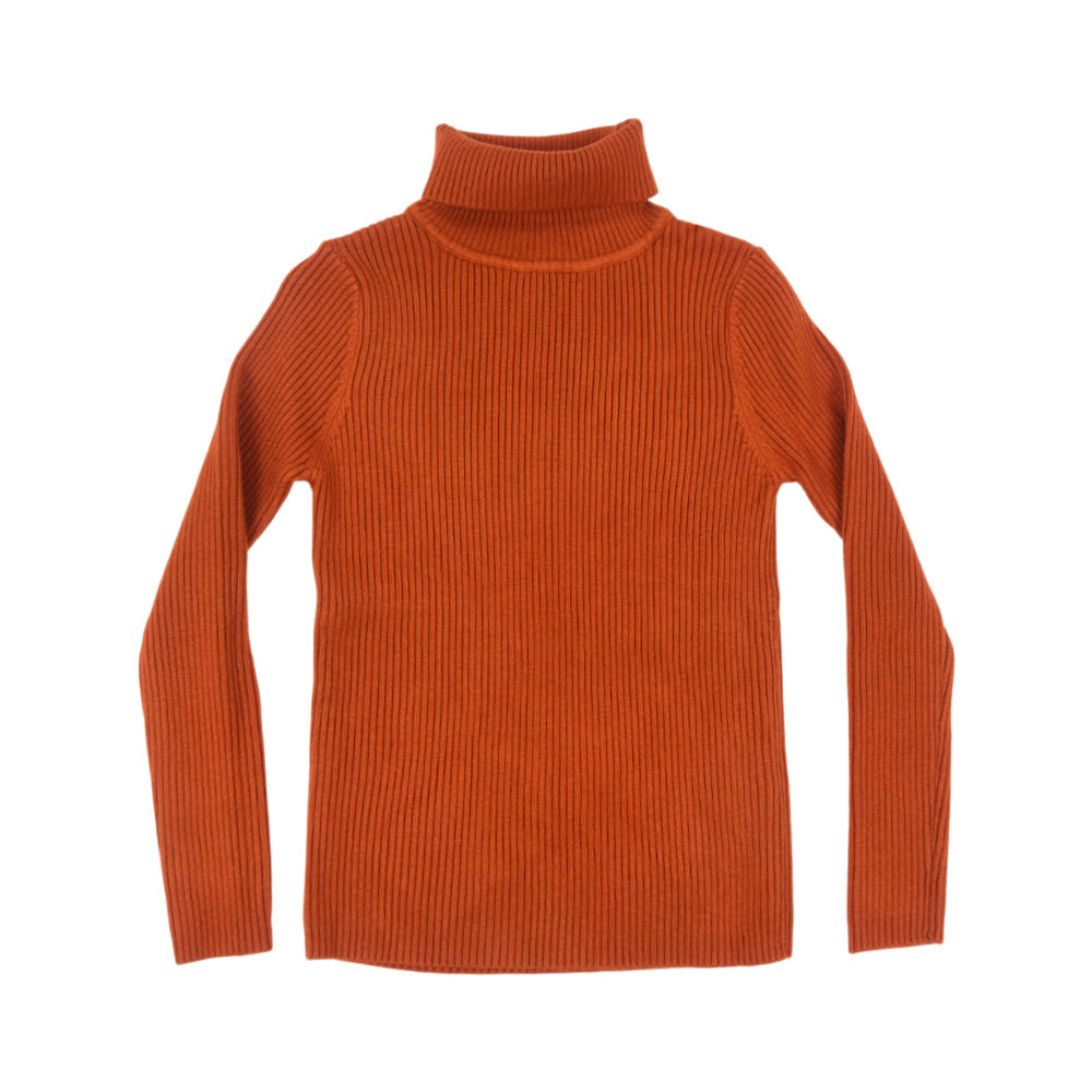 BOYS L/S HIGH NECK SWEATER RUEST IR-25 6-7 YEAR 2100-36
