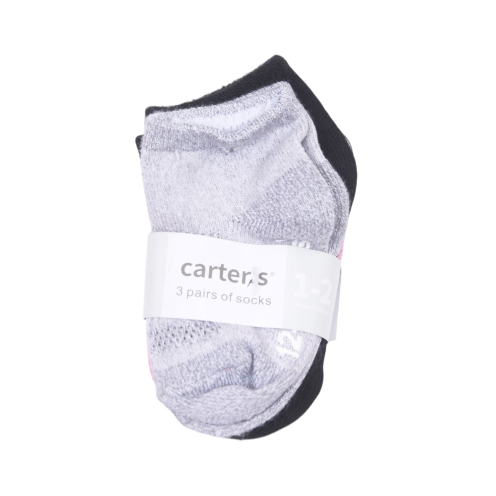 BABY SOCKS 3 PAIR PACK CARTERS IR-25 6-12M NO.2 (Multi Colors)