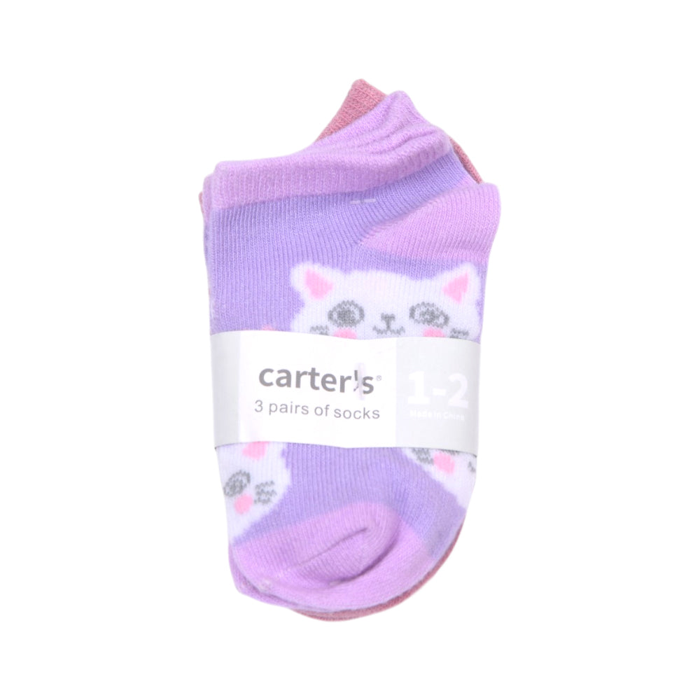 BABY SOCKS 3 PAIR PACK CARTERS IR-25 0-6M NO.3 (Multi Colors)