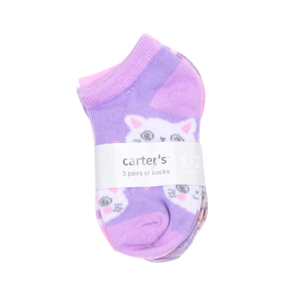 BABY SOCKS 3 PAIR PACK CARTERS IR-25 0-6M NO.3 (Multi Colors)