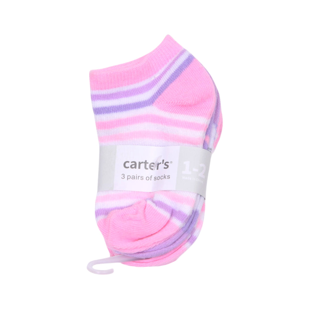 BABY SOCKS 3 PAIR PACK CARTERS IR-25 0-6M NO.3 (Multi Colors)
