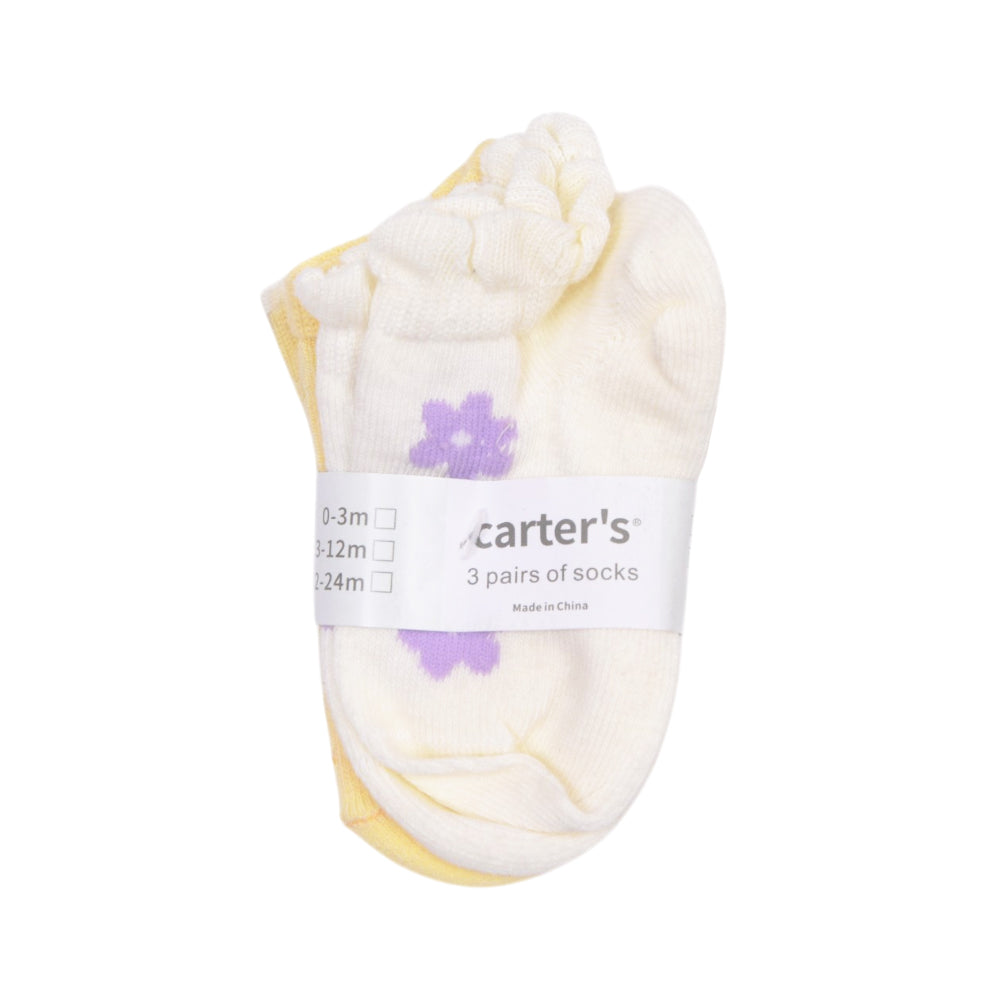 BABY SOCKS 3 PAIR PACK CARTERS IR-25 2-3 YEAR NO.6