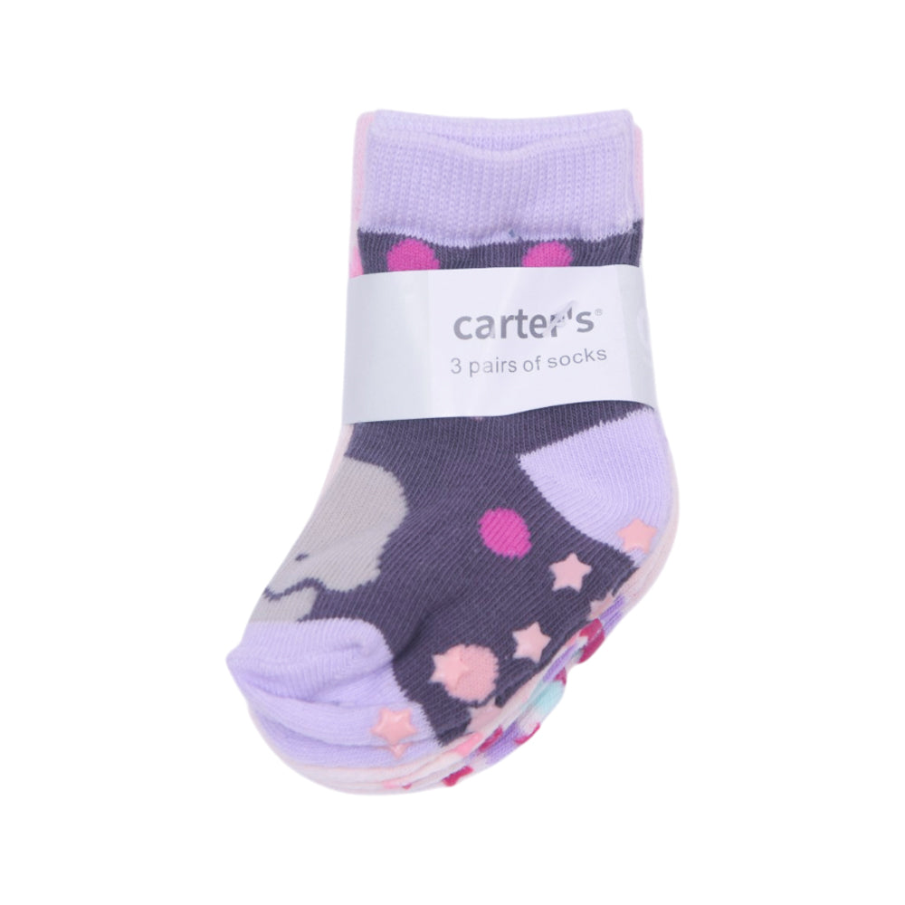 BABY SOCKS 3 PAIR PACK CARTERS IR-25 3-4 YEAR NO.8