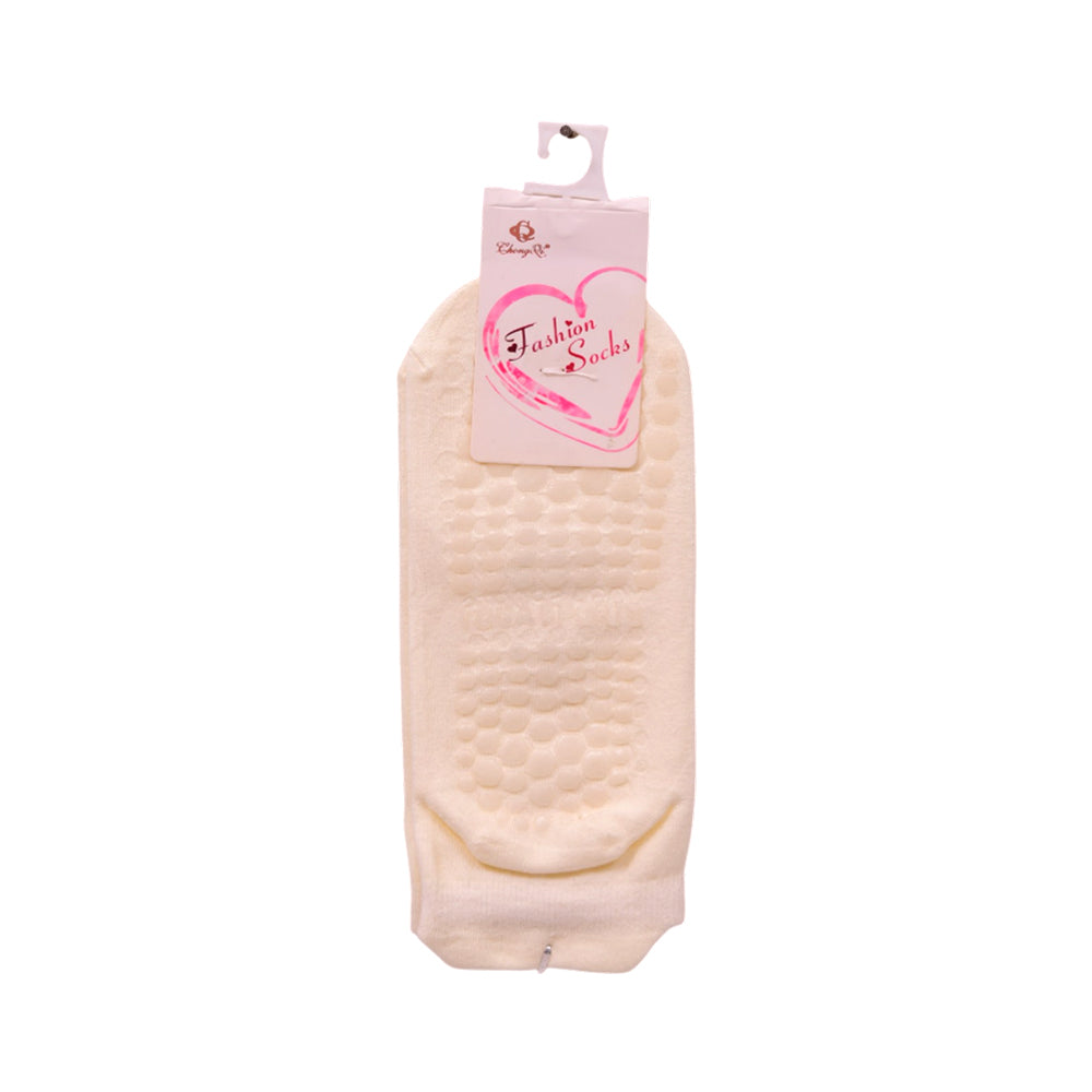 LADIES  ANKLE SOCKS NON-SLIP MIX 1P D104-25