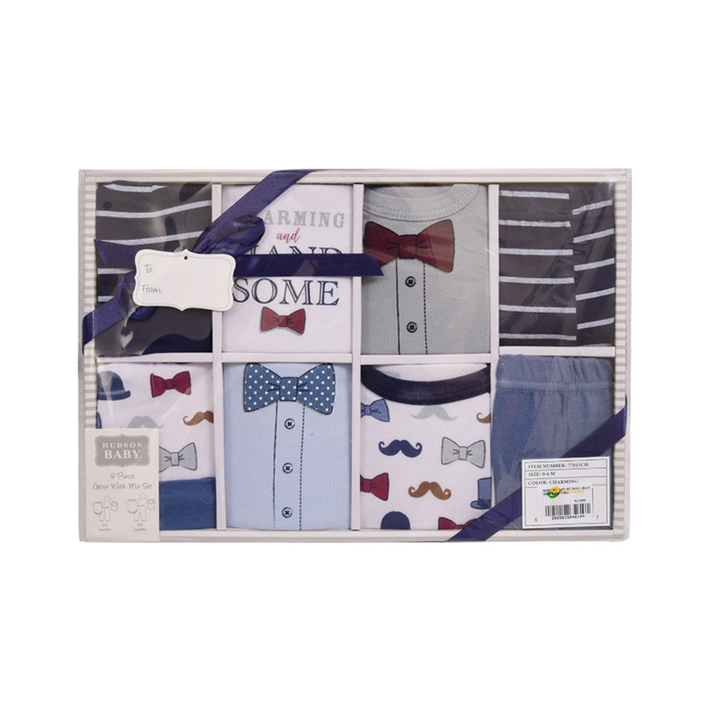 BABY 8PC GIFT SET BOX L-BLUE IR-25 0-6M 77011