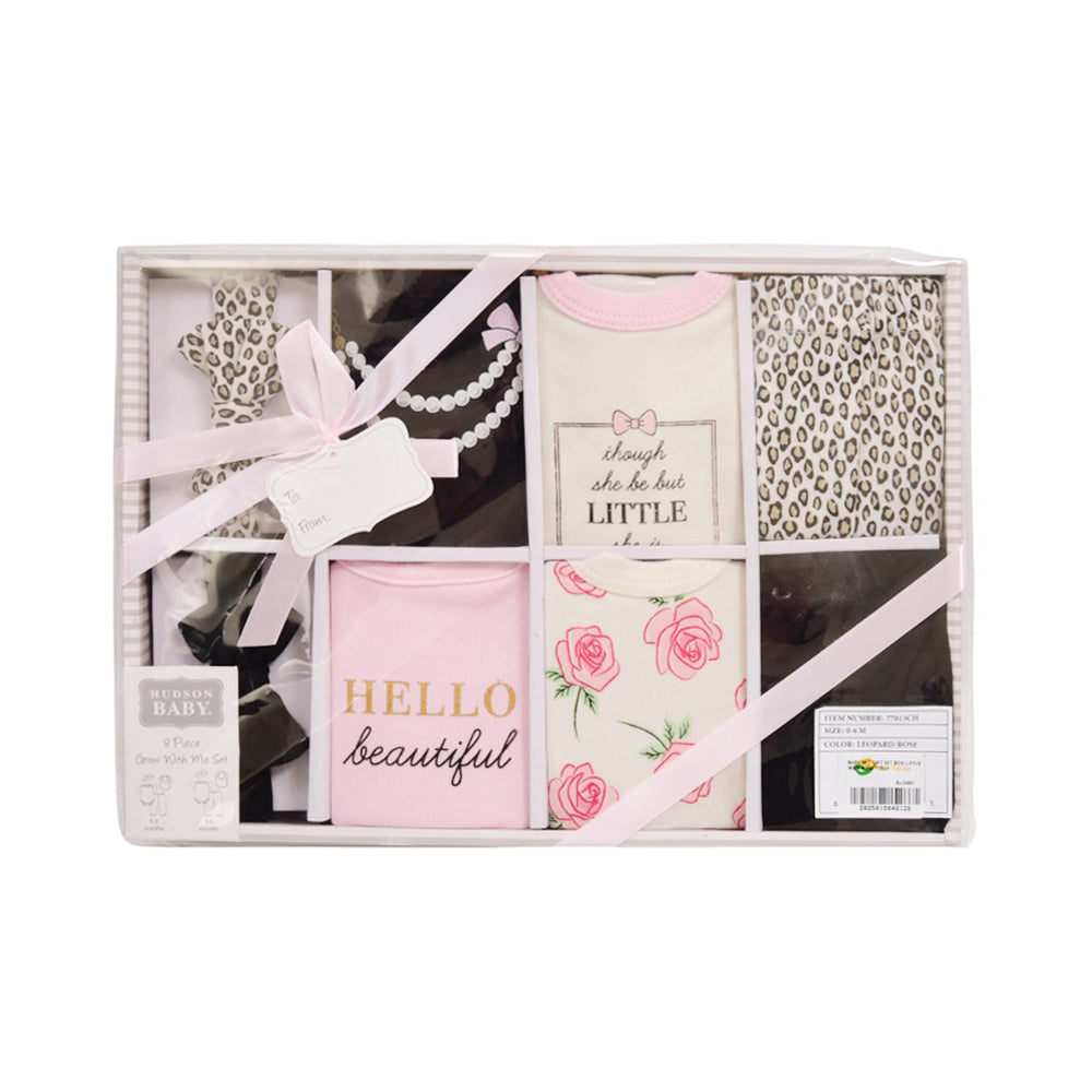 BABY 8PC GIFT SET BOX L-PINK IR-25 0-6M 77013