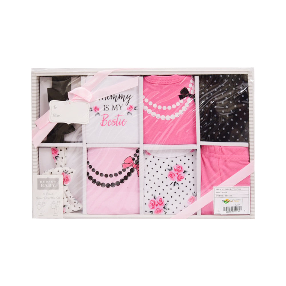 BABY 8PC GIFT SET BOX PINK IR-25 0-6M 77017
