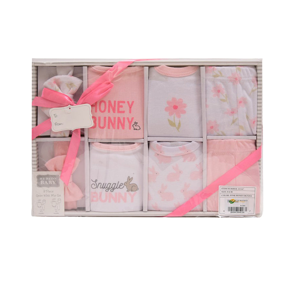 BABY 8PC GIFT SET BOX PEACH IR-25 0-6M 03347