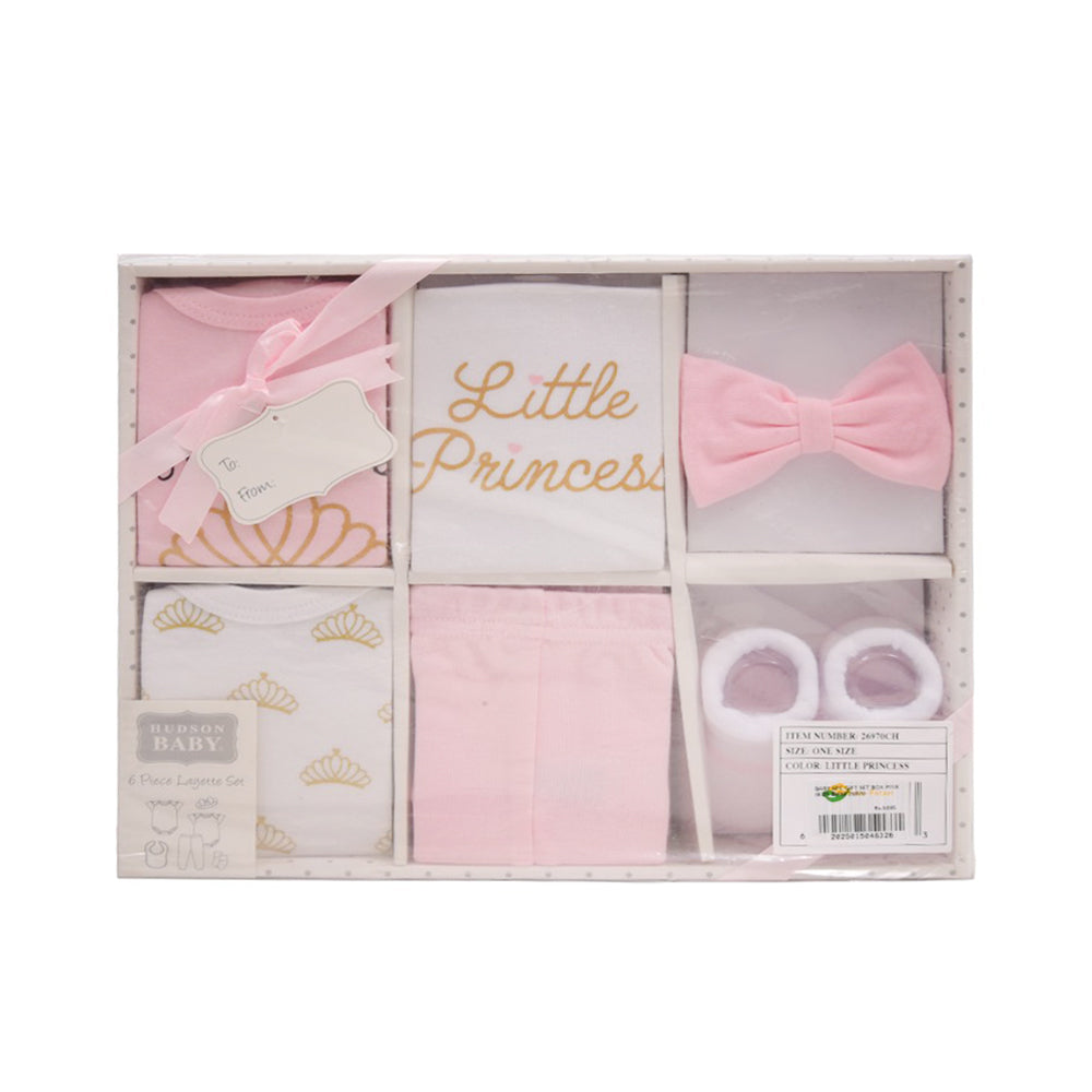 BABY 6PC GIFT SET BOX PINK IR-25 0-6M 26970