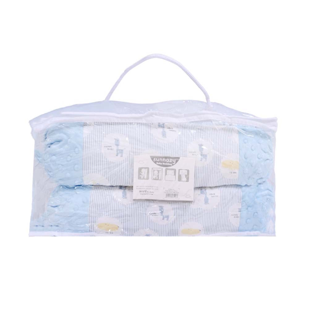 BABY 3PC BLANKET W-PILLOW L-BLUE IR-25 BL-40-B