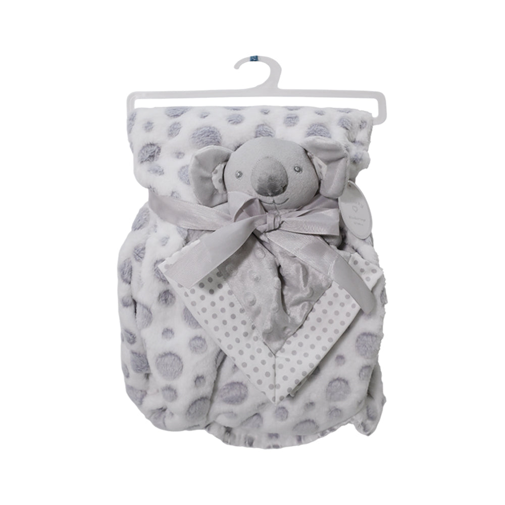 BABY FLEECE WRAPPING SHAWL GREY IR-25 BL-47-G