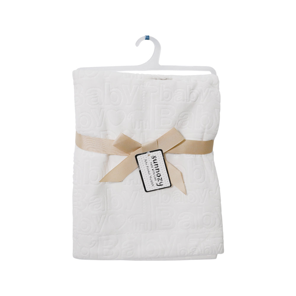 BABY FLEECE WRAPPING SHAWL CREAM IR-25 BL-26-CR