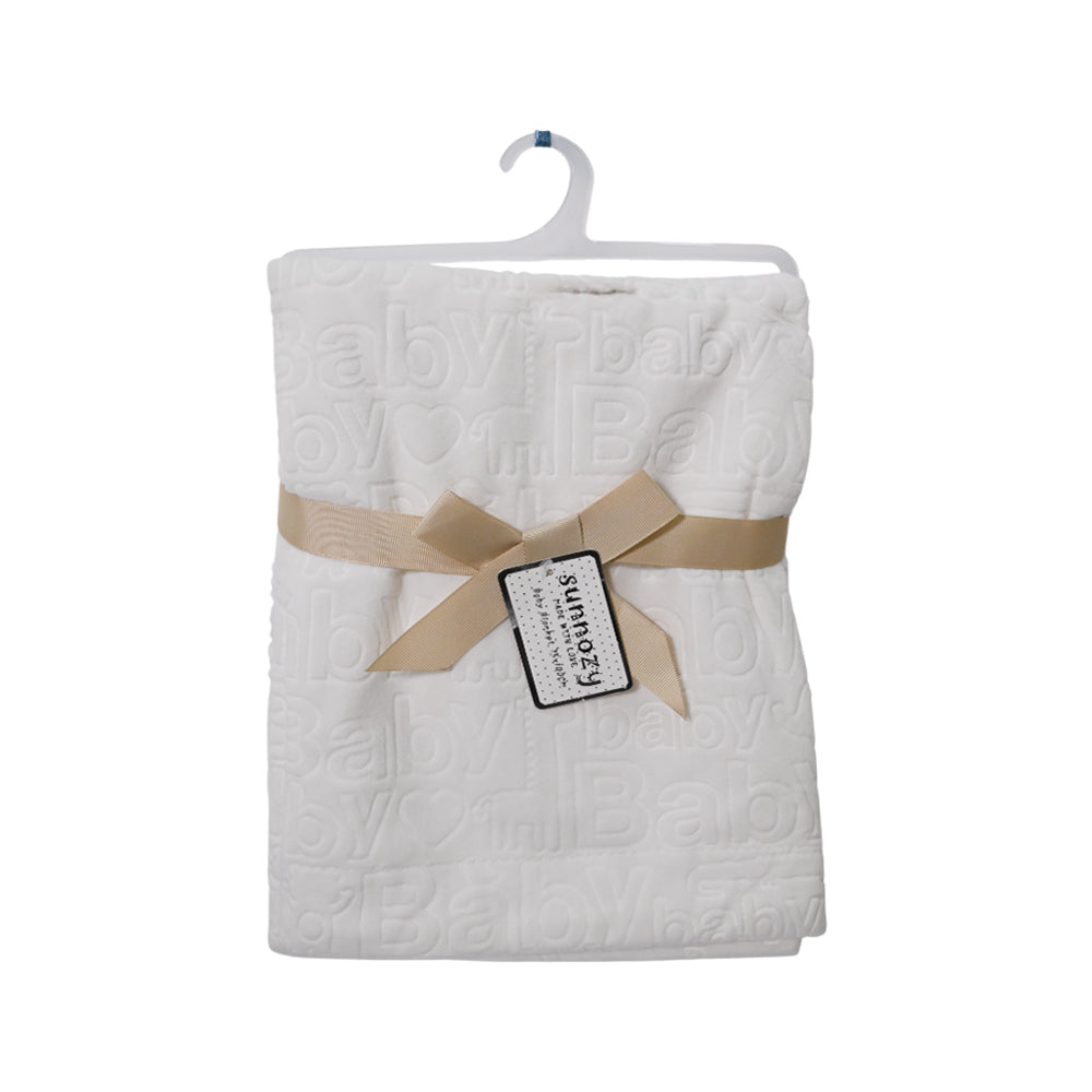 BABY FLEECE WRAPPING SHAWL CREAM IR-25 BL-26-CR