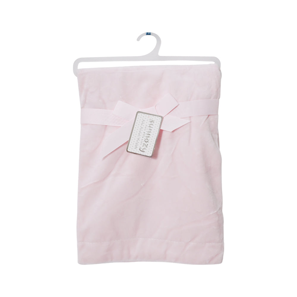 BABY FLEECE WRAPPING SHAWL PINK IR-25 BL-26-P