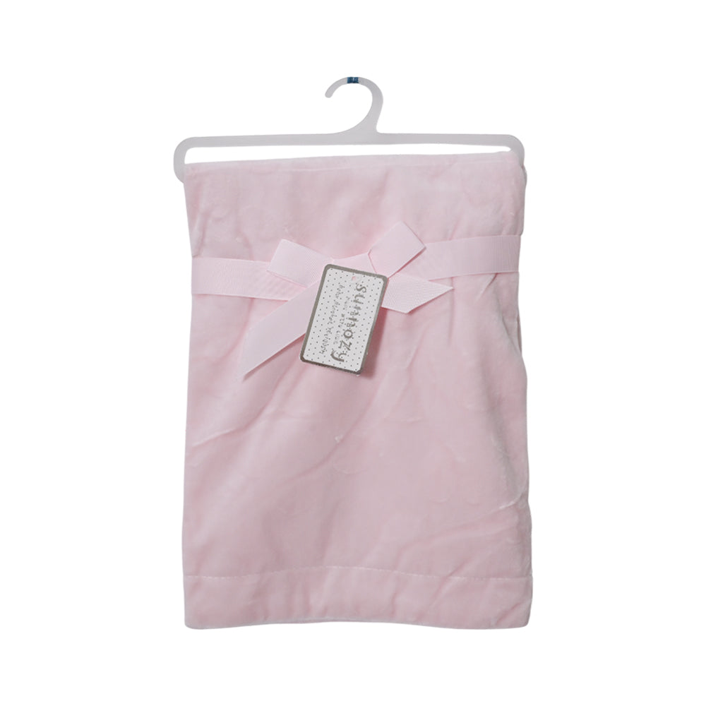 BABY FLEECE WRAPPING SHAWL PINK IR-25 BL-26-P
