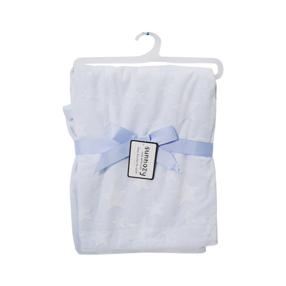 BABY FLEECE WRAPPING SHAWL BLUE IR-25 BL-26-B