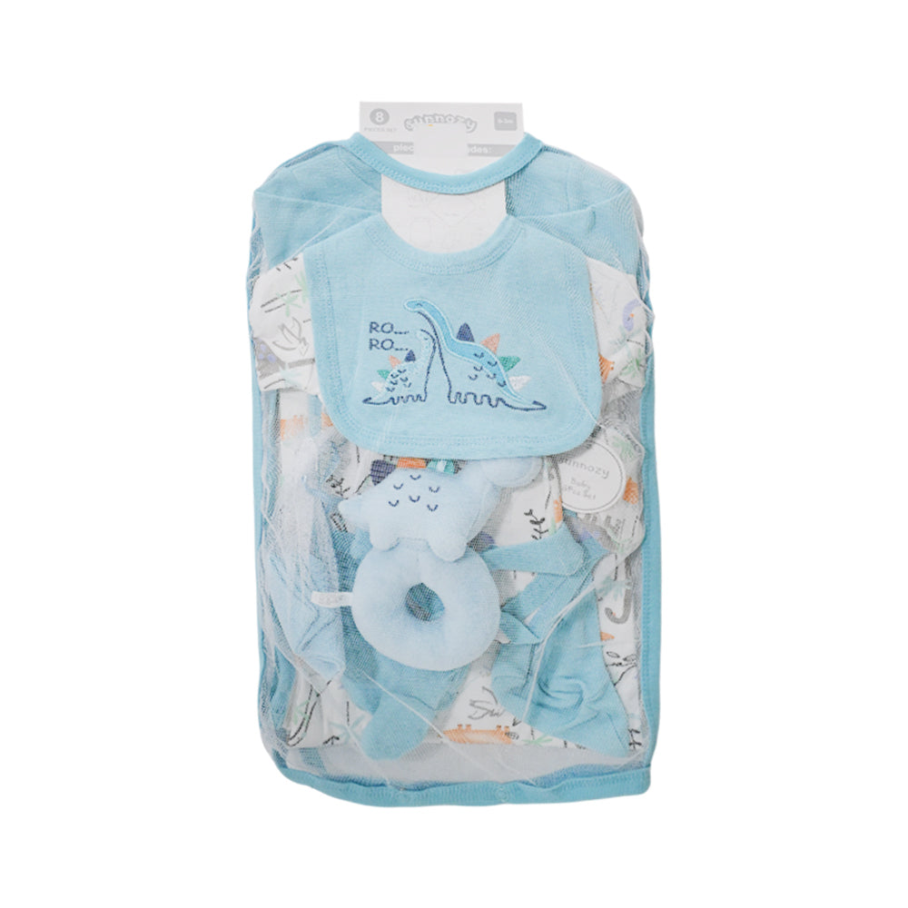 BABY 8PC GIFT SET HANGER SKY-BLUE IR-25 0-3M S-9303