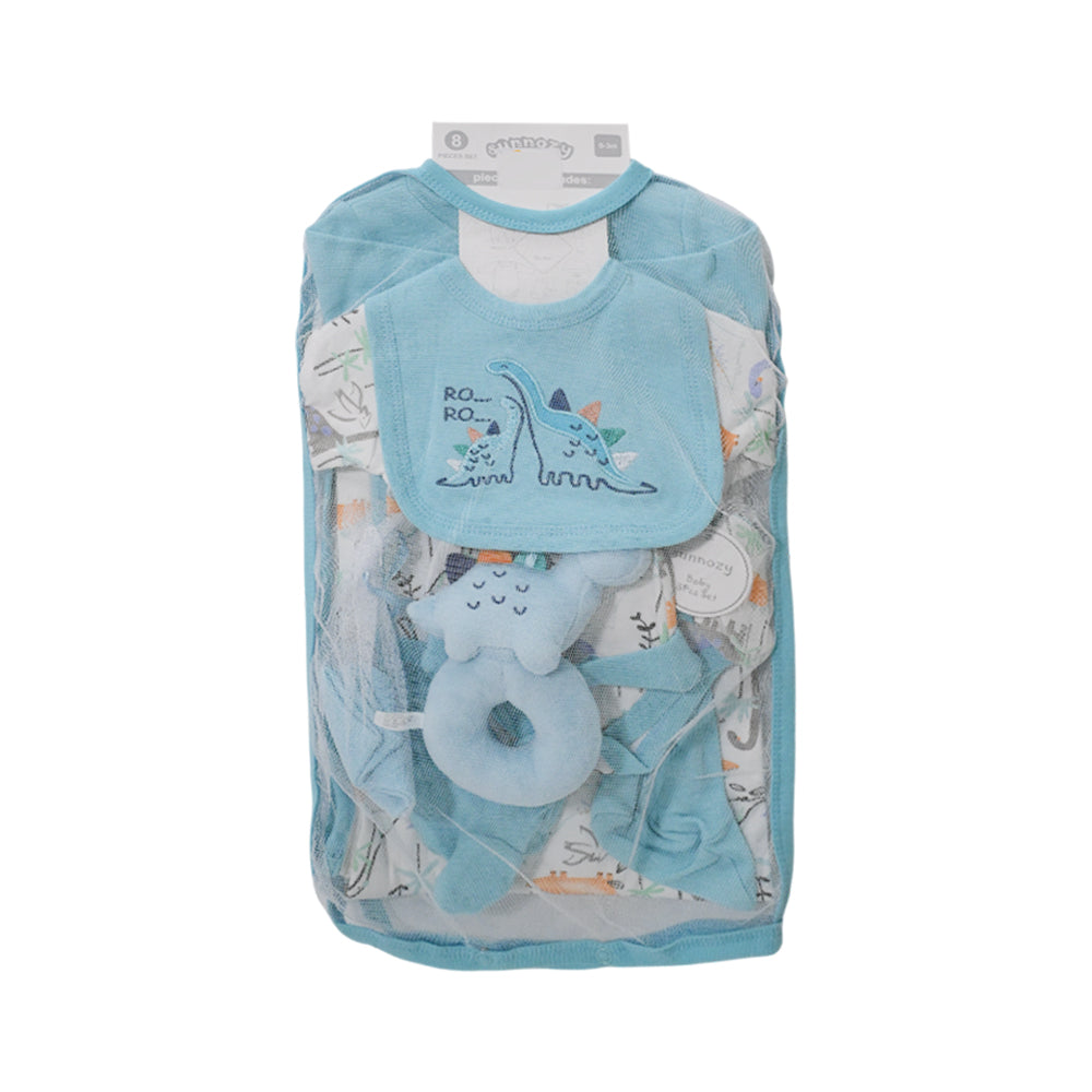 BABY 8PC GIFT SET HANGER SKY-BLUE IR-25 0-3M S-9303