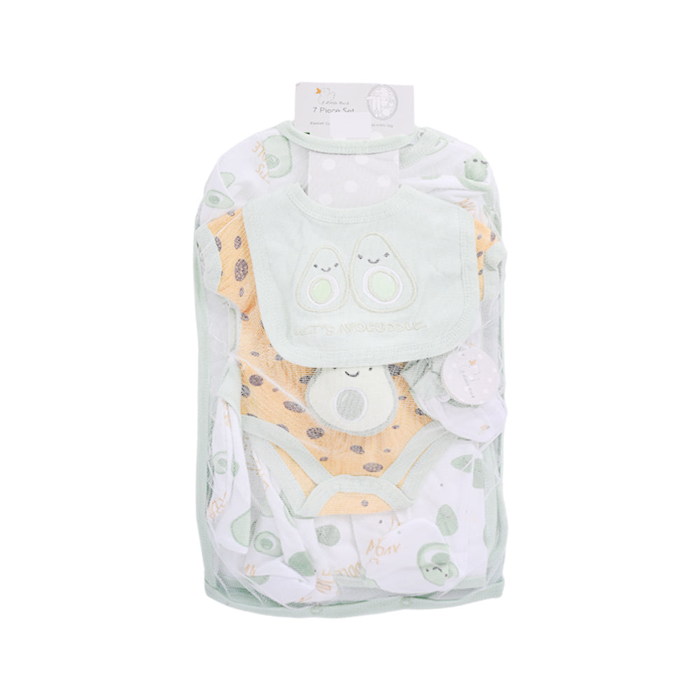 BABY 7PC GIFT SET HANGER L-GREEN IR-25 0-3M S-7318