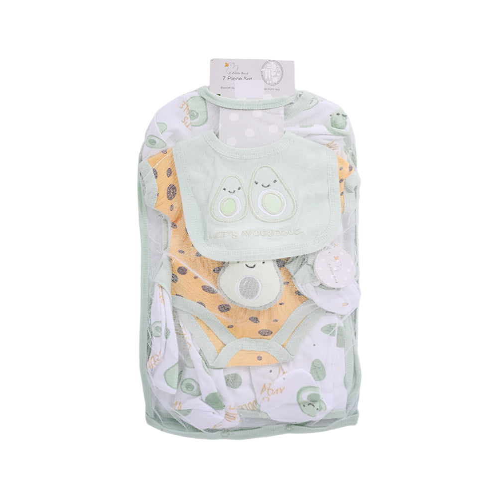 BABY 7PC GIFT SET HANGER L-GREEN IR-25 0-3M S-7318