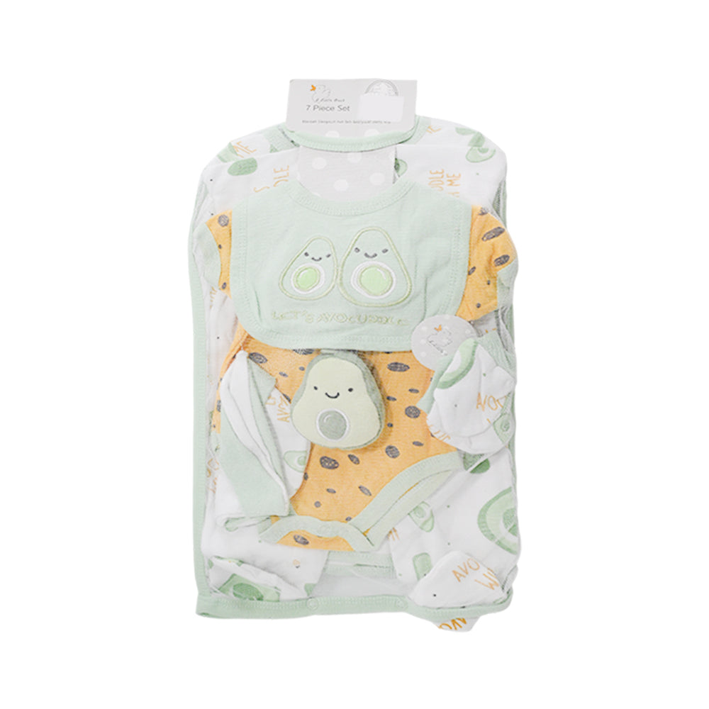 BABY 7PC GIFT SET HANGER L-GREEN IR-25 3-6M S-7318