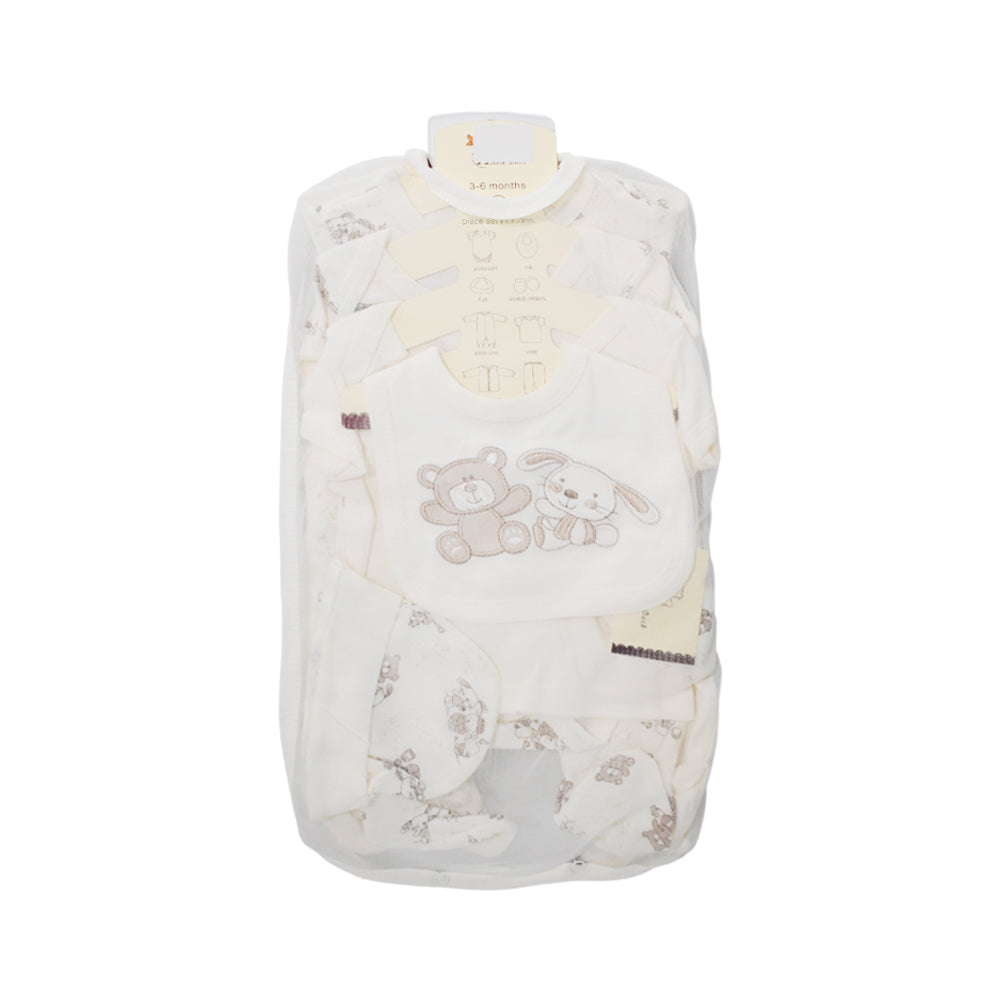 BABY 8PC GIFT SET HANGER OFF WHITE IR-25 3-6M S-8399