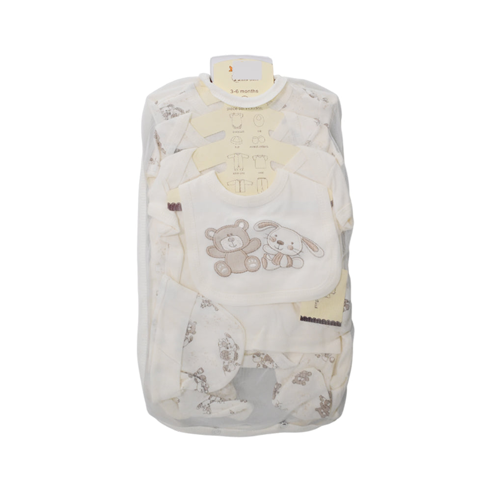 BABY 8PC GIFT SET HANGER OFF WHITE IR-25 3-6M S-8399
