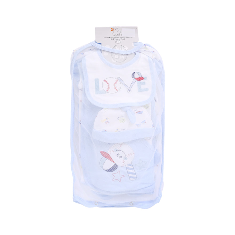 BABY 6PC GIFT SET HANGER LITL DUCK IR-25 0-3M S-6307