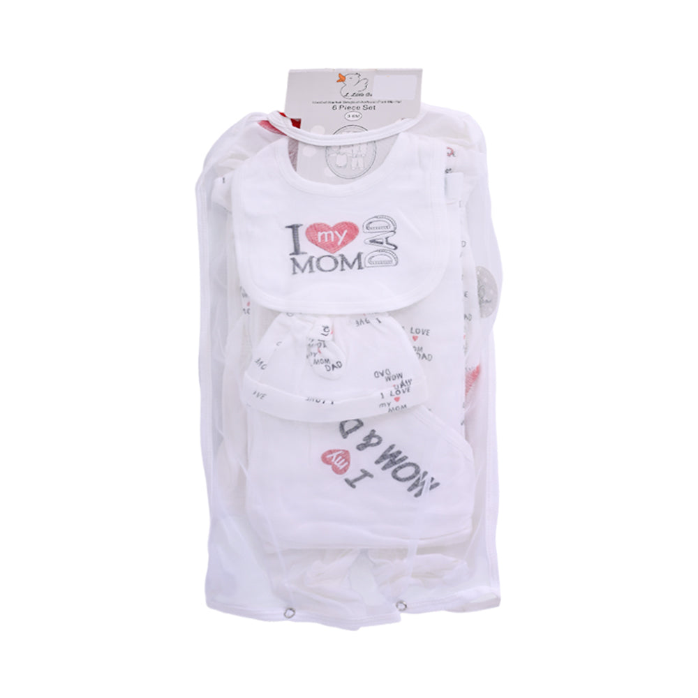 BABY 6PC GIFT SET HANGER WHITE IR-25 3-6M S-6308